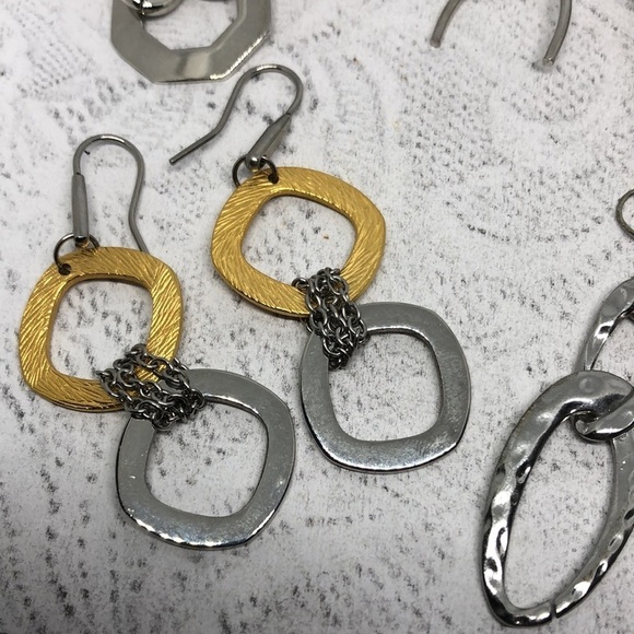 Bundle lot 9 modernist style earrings variety - Picture 5 of 11